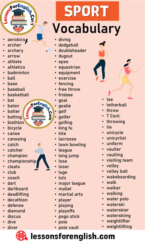 words related to sport